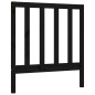 vidaXL Estructura de cama con cabecero madera maciza negro 100x200 cm vidaXL Estructura de cama con cabecero madera maciza negro 100x200 cm