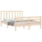 vidaXL Estructura de cama con cabecero madera maciza 160x200 cm vidaXL Estructura de cama con cabecero madera maciza 160x200 cm