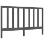 vidaXL Estructura de cama con cabecero madera maciza gris 160x200 cm vidaXL Estructura de cama con cabecero madera maciza gris 160x200 cm