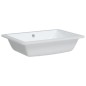 vidaXL Lavabo de baño rectangular cerámica blanco 55,5x40x18,5 cm vidaXL Lavabo de baño rectangular cerámica blanco 55,5x40x18,5 cm