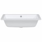 vidaXL Lavabo de baño rectangular cerámica blanco 55,5x40x18,5 cm vidaXL Lavabo de baño rectangular cerámica blanco 55,5x40x18,5 cm