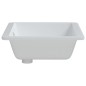 vidaXL Lavabo de baño rectangular cerámica blanco 55,5x40x18,5 cm vidaXL Lavabo de baño rectangular cerámica blanco 55,5x40x18,5 cm