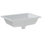 vidaXL Lavabo de baño rectangular cerámica blanco 55,5x40x18,5 cm vidaXL Lavabo de baño rectangular cerámica blanco 55,5x40x18,5 cm