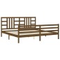 vidaXL Estructura cama y cabecero madera maciza marrón miel 200x200 cm vidaXL Estructura cama y cabecero madera maciza marrón miel 200x200 cm