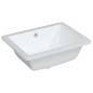 vidaXL Lavabo de baño rectangular cerámica blanco 46,5x35x18 cm vidaXL Lavabo de baño rectangular cerámica blanco 46,5x35x18 cm
