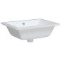 vidaXL Lavabo de baño rectangular cerámica blanco 46,5x35x18 cm vidaXL Lavabo de baño rectangular cerámica blanco 46,5x35x18 cm