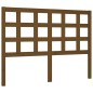 vidaXL Estructura de cama matrimonio con cabecero madera marrón miel vidaXL Estructura de cama matrimonio con cabecero madera marrón miel