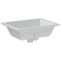 vidaXL Lavabo de baño rectangular cerámica blanco 46,5x35x18 cm vidaXL Lavabo de baño rectangular cerámica blanco 46,5x35x18 cm