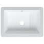 vidaXL Lavabo de baño rectangular cerámica blanco 46,5x35x18 cm vidaXL Lavabo de baño rectangular cerámica blanco 46,5x35x18 cm