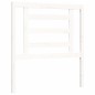vidaXL Estructura de cama con cabecero madera maciza blanco 100x200 cm
