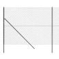 vidaXL Cerca de alambre gris antracita 2x10 m vidaXL Cerca de alambre gris antracita 2x10 m