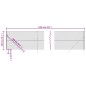 vidaXL Cerca de alambre gris antracita 2x10 m vidaXL Cerca de alambre gris antracita 2x10 m