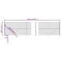 vidaXL Cerca de alambre gris antracita 2x25 m