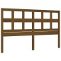 vidaXL Estructura de cama matrimonio con cabecero madera marrón miel vidaXL Estructura de cama matrimonio con cabecero madera marrón miel