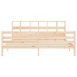 vidaXL Estructura de cama con cabecero madera maciza 200x200 cm