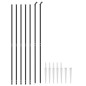 vidaXL Cerca de alambre con pinchos de anclaje gris antracita 1,6x10 m vidaXL Cerca de alambre con pinchos de anclaje gris antracita 1,6x10 m