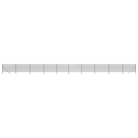 vidaXL Cerca de alambre gris antracita 1,6x25 m