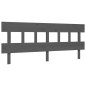 vidaXL Estructura de cama con cabecero madera maciza gris 200x200 cm vidaXL Estructura de cama con cabecero madera maciza gris 200x200 cm