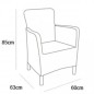 Allibert Silla de comedor de jardín 2 uds Trenton capuchino Allibert Silla de comedor de jardín 2 uds Trenton capuchino