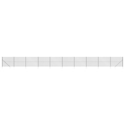 vidaXL Cerca de alambre con pinchos de anclaje gris antracita 1,4x25 m