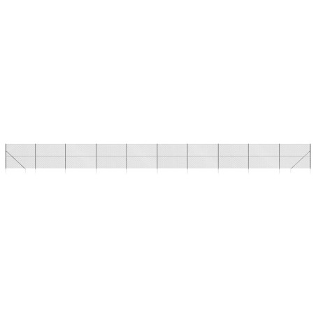 vidaXL Cerca de alambre con pinchos de anclaje gris antracita 1,4x25 m
