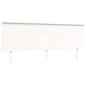 vidaXL Estructura de cama con cabecero madera maciza blanco 200x200 cm vidaXL Estructura de cama con cabecero madera maciza blanco 200x200 cm