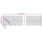 vidaXL Cerca de alambre con pinchos de anclaje gris antracita 1,4x25 m vidaXL Cerca de alambre con pinchos de anclaje gris antracita 1,4x25 m