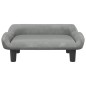 vidaXL Sofá para niños de terciopelo gris claro 70x40x24 cm vidaXL Sofá para niños de terciopelo gris claro 70x40x24 cm