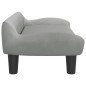 vidaXL Sofá para niños de terciopelo gris claro 70x40x24 cm vidaXL Sofá para niños de terciopelo gris claro 70x40x24 cm