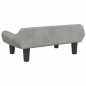 vidaXL Sofá para niños de terciopelo gris claro 70x40x24 cm vidaXL Sofá para niños de terciopelo gris claro 70x40x24 cm