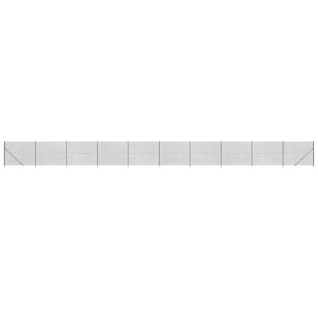 vidaXL Cerca de alambre con brida gris antracita 2x25 m