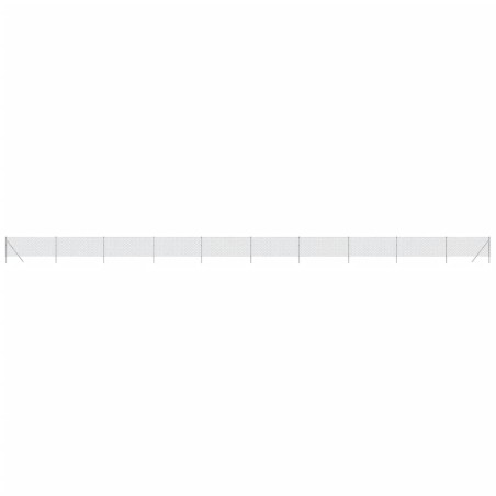 vidaXL Cerca de alambre plateado 1,1x25 m