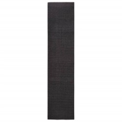 vidaXL Alfombra de sisal para rascador negro 80x350 cm