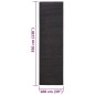 vidaXL Alfombra de sisal para rascador negro 100x350 cm vidaXL Alfombra de sisal para rascador negro 100x350 cm
