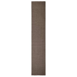 vidaXL Alfombra de sisal para rascador marrón 66x350 cm