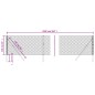 vidaXL Cerca de alambre plateado 1,1x25 m vidaXL Cerca de alambre plateado 1,1x25 m