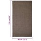 vidaXL Alfombra de sisal para rascador marrón 80x150 cm vidaXL Alfombra de sisal para rascador marrón 80x150 cm