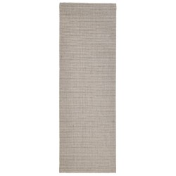 vidaXL Alfombra de sisal para rascador color arena 66x200 cm