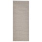 vidaXL Alfombra de sisal para rascador color arena 80x200 cm vidaXL Alfombra de sisal para rascador color arena 80x200 cm