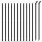 vidaXL Cerca de alambre con brida gris antracita 1x25 m vidaXL Cerca de alambre con brida gris antracita 1x25 m