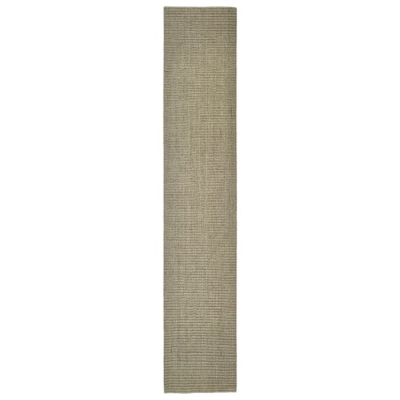 vidaXL Alfombra de sisal para rascador gris taupe 66x350 cm