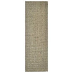 vidaXL Alfombra de sisal para rascador gris taupe 80x250 cm