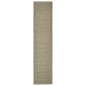 vidaXL Alfombra de sisal para rascador gris taupe 80x350 cm vidaXL Alfombra de sisal para rascador gris taupe 80x350 cm