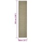 vidaXL Alfombra de sisal para rascador gris taupe 80x350 cm vidaXL Alfombra de sisal para rascador gris taupe 80x350 cm