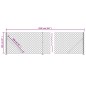 vidaXL Cerca de alambre con brida gris antracita 1x25 m vidaXL Cerca de alambre con brida gris antracita 1x25 m