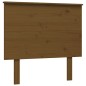 vidaXL Estructura cama con cabecero madera maciza marrón miel 90x200cm
