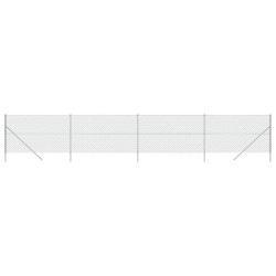vidaXL Cerca de alambre plateado 1,6x10 m