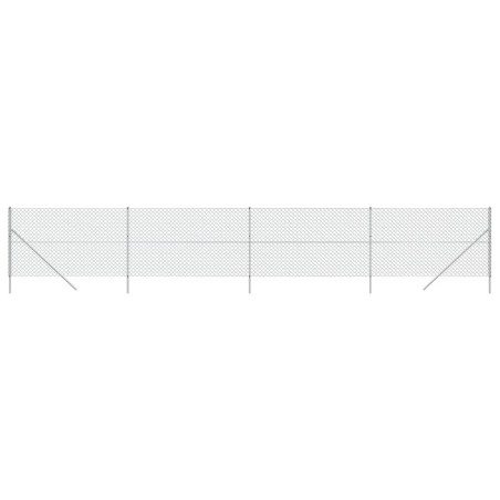 vidaXL Cerca de alambre plateado 1,6x10 m