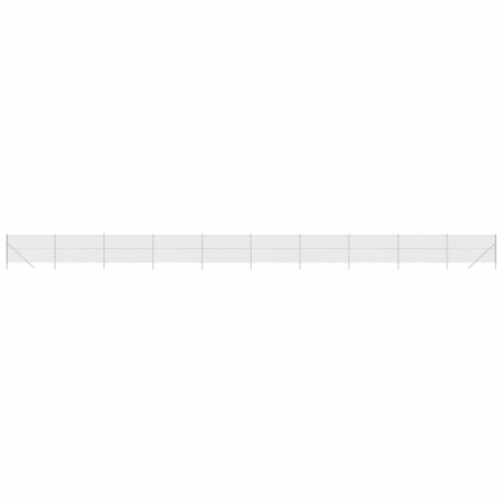 vidaXL Cerca de alambre plateado 1,6x25 m
