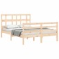 vidaXL Estructura de cama con cabecero madera maciza 120x200 cm vidaXL Estructura de cama con cabecero madera maciza 120x200 cm